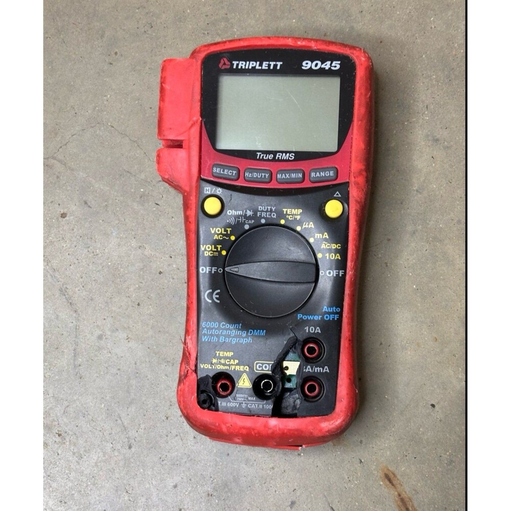 Triplett 9045 True RMS Cat III 6000 Count Digital Multimeter